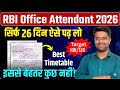 RBI Office Attendant Vacancy 2026 RBI Office Attendant Preparation Strategy RBI Office Attendant