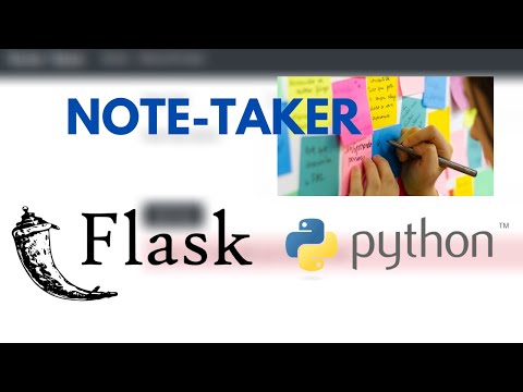 Note Taker App Python Flask Framework