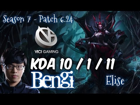 VG Bengi ELISE vs LEE SIN Jungle - Patch 6.24 KR Ranked