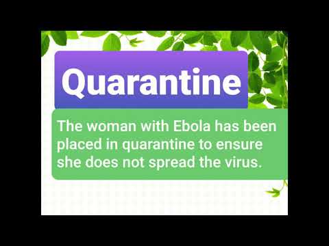 Quarantine meaning, synonyms, antonyms, pronunciation- thesaurus