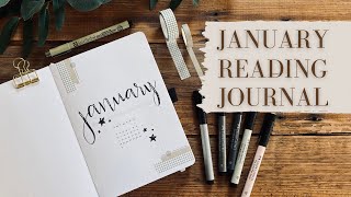 January Reading Journal Setup / Book Journal Setup / January TBR / January Bullet Journal