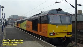preview picture of video 'Colas Tugs at Doncaster - 16th March 2015'