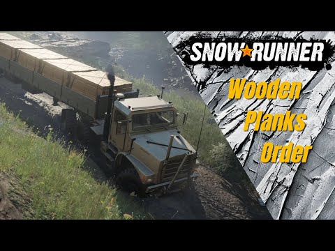Snow Runner SNOWRUNNER Gameplay Walkthrough Part 24 | Wooden Planks Order l No Commentary