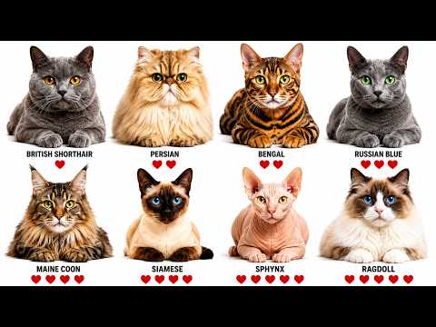 Every Type of Cat Breed Ranked by Affection to Owners