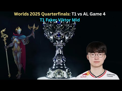 Worlds 2025 Quarterfinals: T1 vs AL Game 4 (T1 Faker Viktor Mid POV)