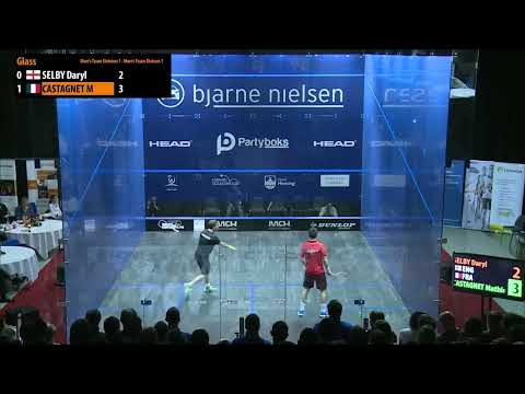 Dark Selby - Mathieu Castagnet (England vs France) - ESF European Team Squash Championships 2015