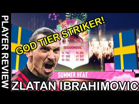 THE LEGENDARY GOD TIER GOAL SCORING MACHINE?! 95 SUMMER HEAT ZLATAN IBRAHIMOVIC PLAYER REVIEW!!!