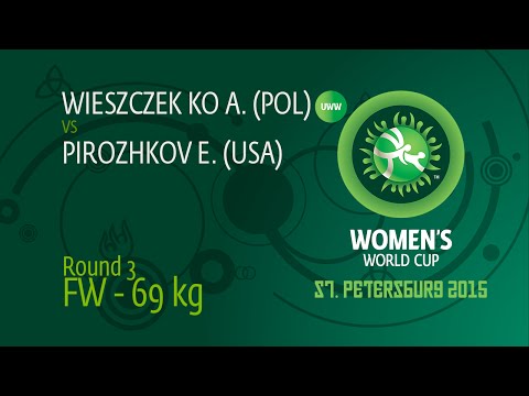 69 kg - Elena Sergey PIROZHKOV (USA) df. Agnieszka Jadwiga WIESZCZEK-KORDUS (POL), 7-2