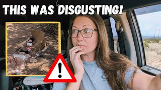 I Tried Boondocking at a New Spot in New Mexico…But It Was TRASHED 😱 | Van Life Disappointment