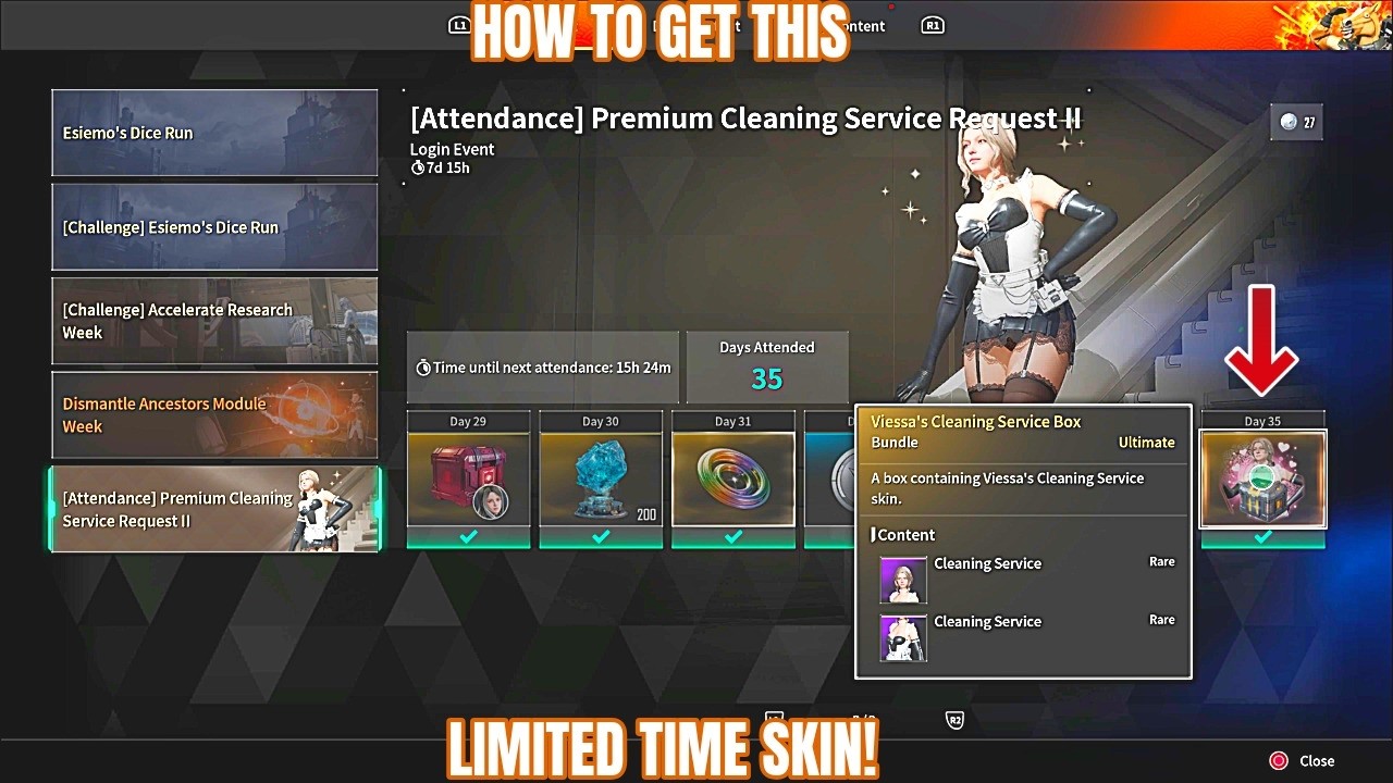 How To Get Viessa's Cleaning Service Skin!-The First Descendant