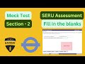 Section-2 Fill in the blanks - SERU TFL- Mock Test #Seruassessmenttfl, #tfl, #phv, #seru