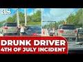 DRUNK DRIVER Faces Instant KARMA As Rolling Car Pins Her In A SHOCKING 4th Of JULY INCIDENT