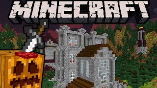 Minecraft 1.8 Bane of the Pumpkin Lord Adventure Map Mystery PART 1 Creepy Village Guillotine