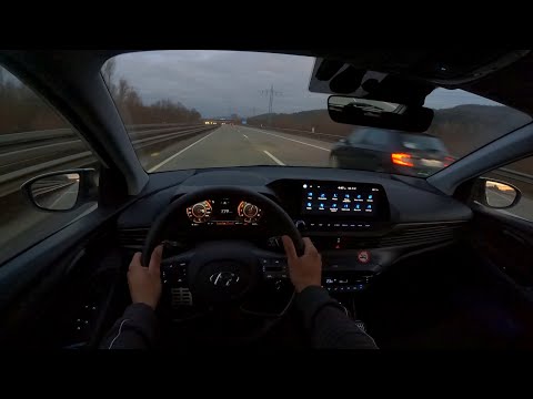 2021 HYUNDAI BAYON 1.0 T-GDI HYBRID 48V 100 PS NIGHT POV DRIVE KAISERSLAUTERN GERMANY (60 FPS)
