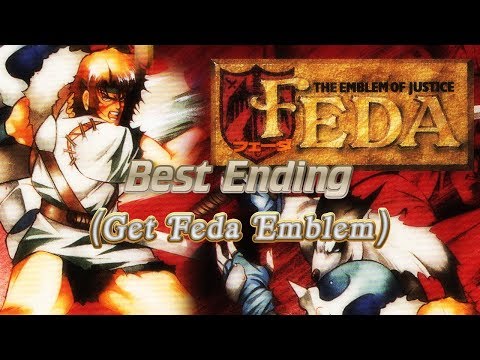 Feda - The Emblem of Justice - Best Ending (Get Feda Emblem) - SNES
