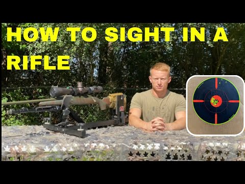 How to Sight in a Riflescope | How to Zero a Rifle | 3 Round Group Method