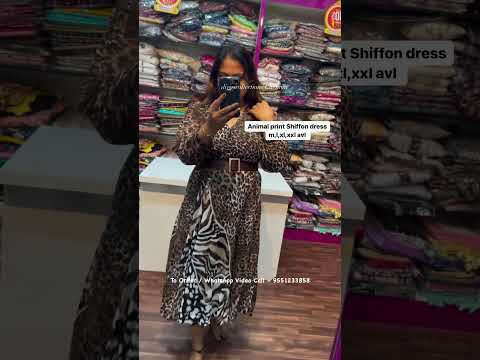 animal print dresses with belt @DivasCollectionsChennai 9551233858
