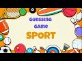 Sport Guessing Game What Sport Is It