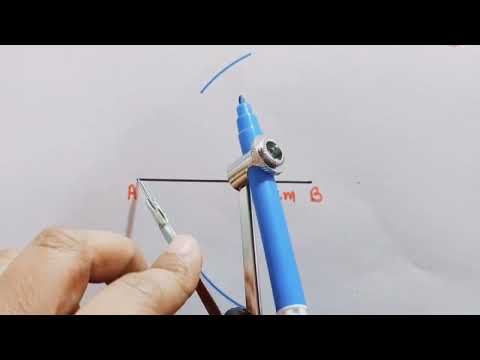 How to construct a circle with a given diameter.