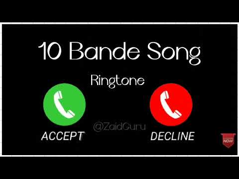 10 bande song ringtone, new punjabi song ringtone, instagram viral song ringtone, new ringtone 2022