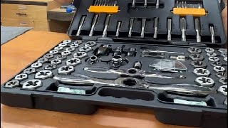 GEARWRENCH 114 Pc  SAE Metric Ratcheting Tap and Die Set Review, The most complete tap & die set