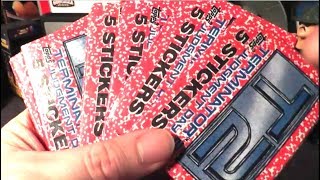 T2 Terminator 2 Topps Sticker Packs Trading Cards Review - The No Swear Gamer