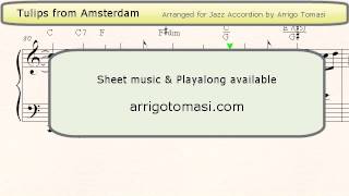 Video thumbnail of "Tulips  from Amsterdam - Jazz Accordion sheet music"