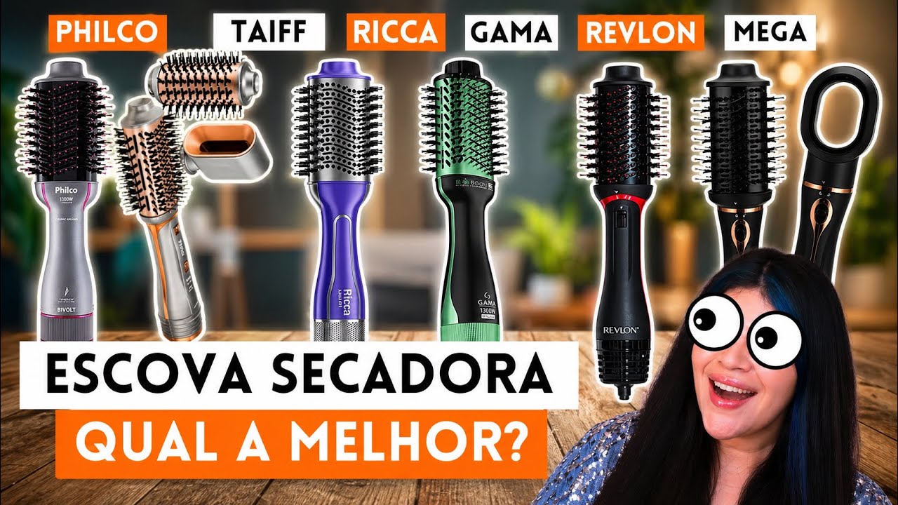 🧡 ESCOVA SECADORA QUAL A MELHOR? Teste comparativo: Philco, Taiff, Ricca, Gama, Revlon e Mega