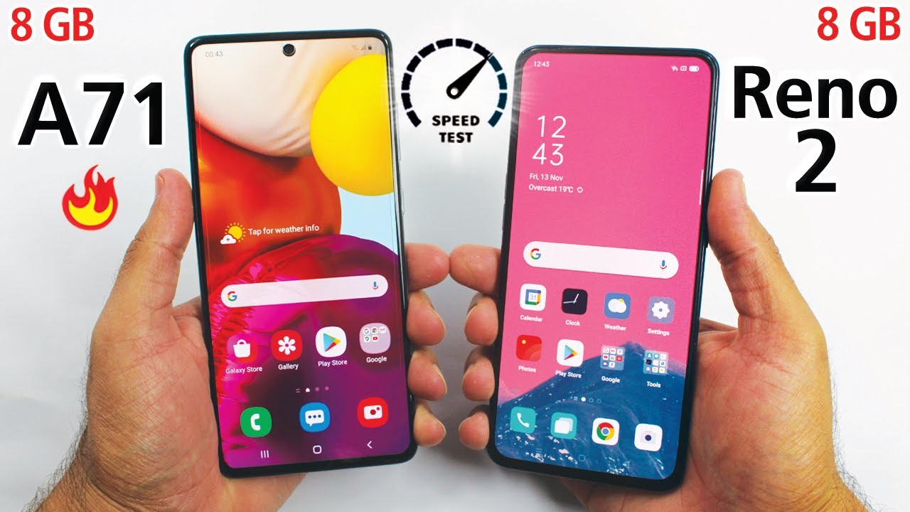 Samsung Galaxy A71 vs Oppo Reno 2 - Speed Test!