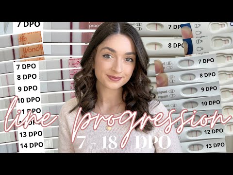 Pregnancy Test Line Progression | 7 DPO - 18 DPO | First Response | Clearblue | Frida | Cheapies