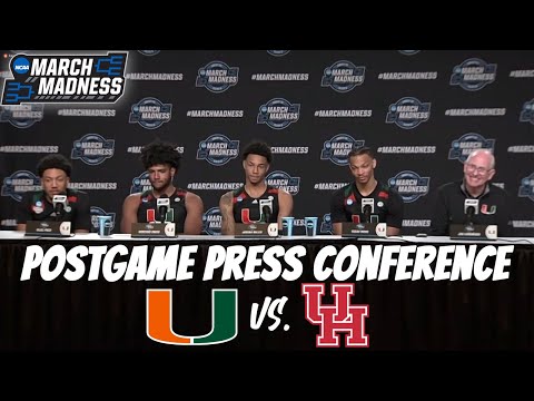 Jim Larranaga, Isaiah Wong, Nijel Pack, Jordan Miller & Omier Postgame Press Conference vs. Houston