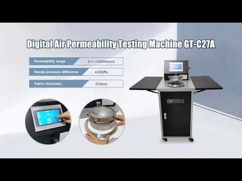 Digital Air Permeability Tester for textiles GT-C27A