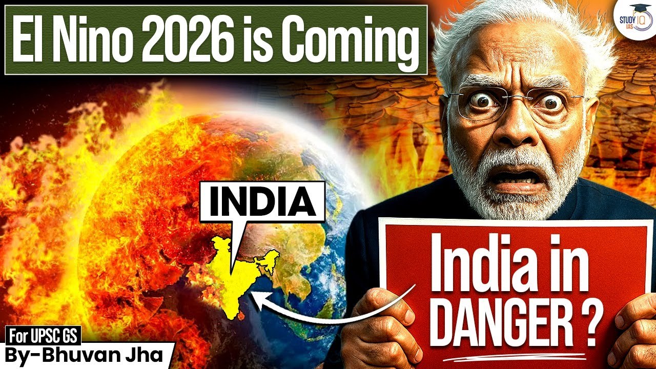 How El Niño 2026 Will Deeply Impact India’s Monsoon, Agriculture & Economy? | StudyIQ IAS
