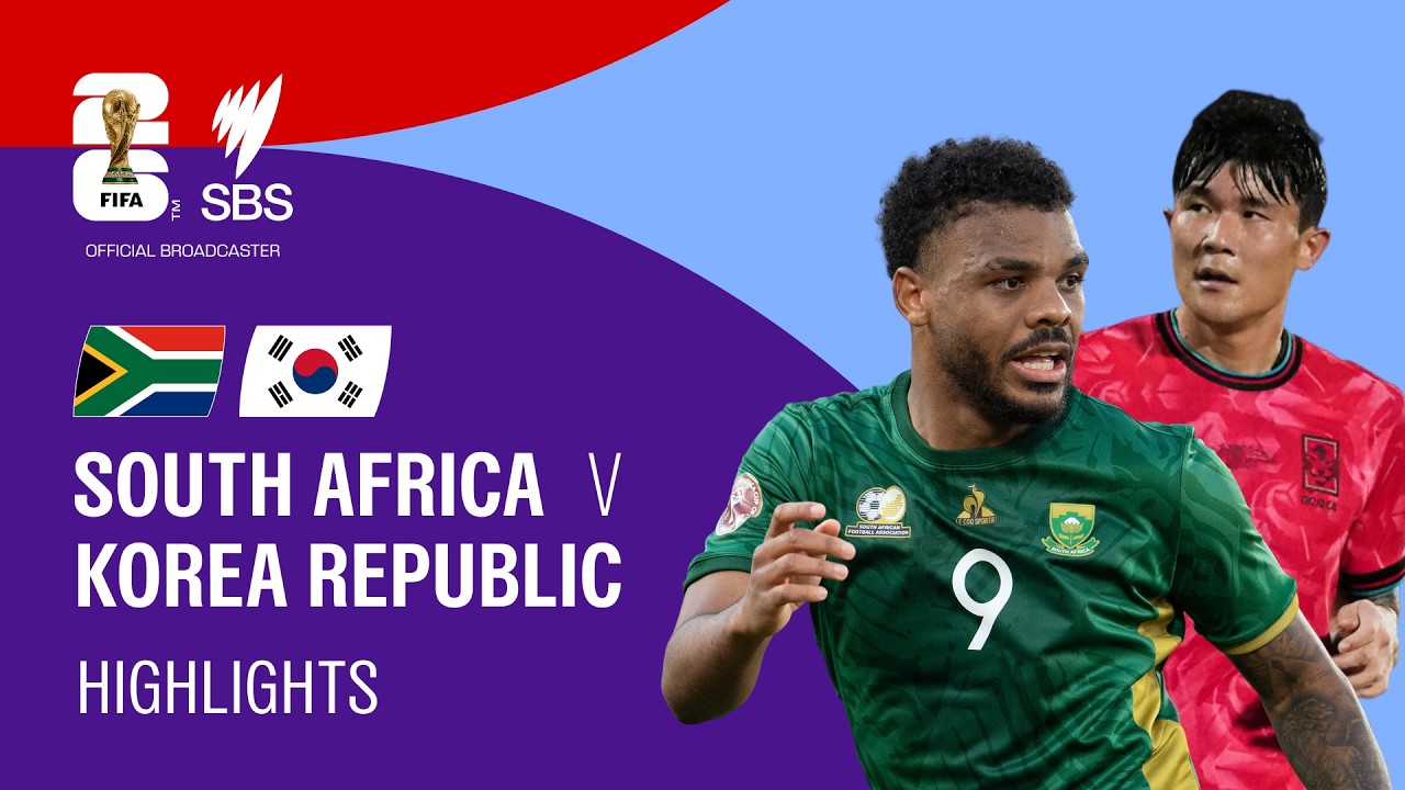 South Africa v Korea Republic: FIFA World Cup 2026 Highlights Group A