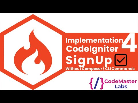 CodeIgniter 4 Signup Form with Model | User Registration Tutorial
