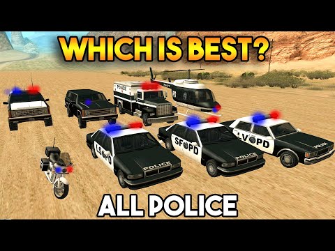 EVERY POLICE CAR FROM GTA SAN ANDREAS