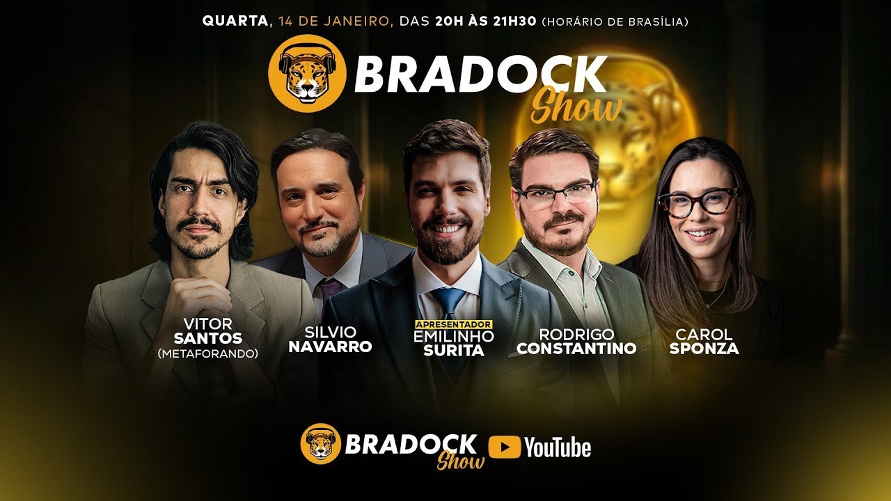 Bradock Show 14/01/26 - Emilinho Surita, Constantino, Silvio Navarro, Carol Sponza e Metaforando
