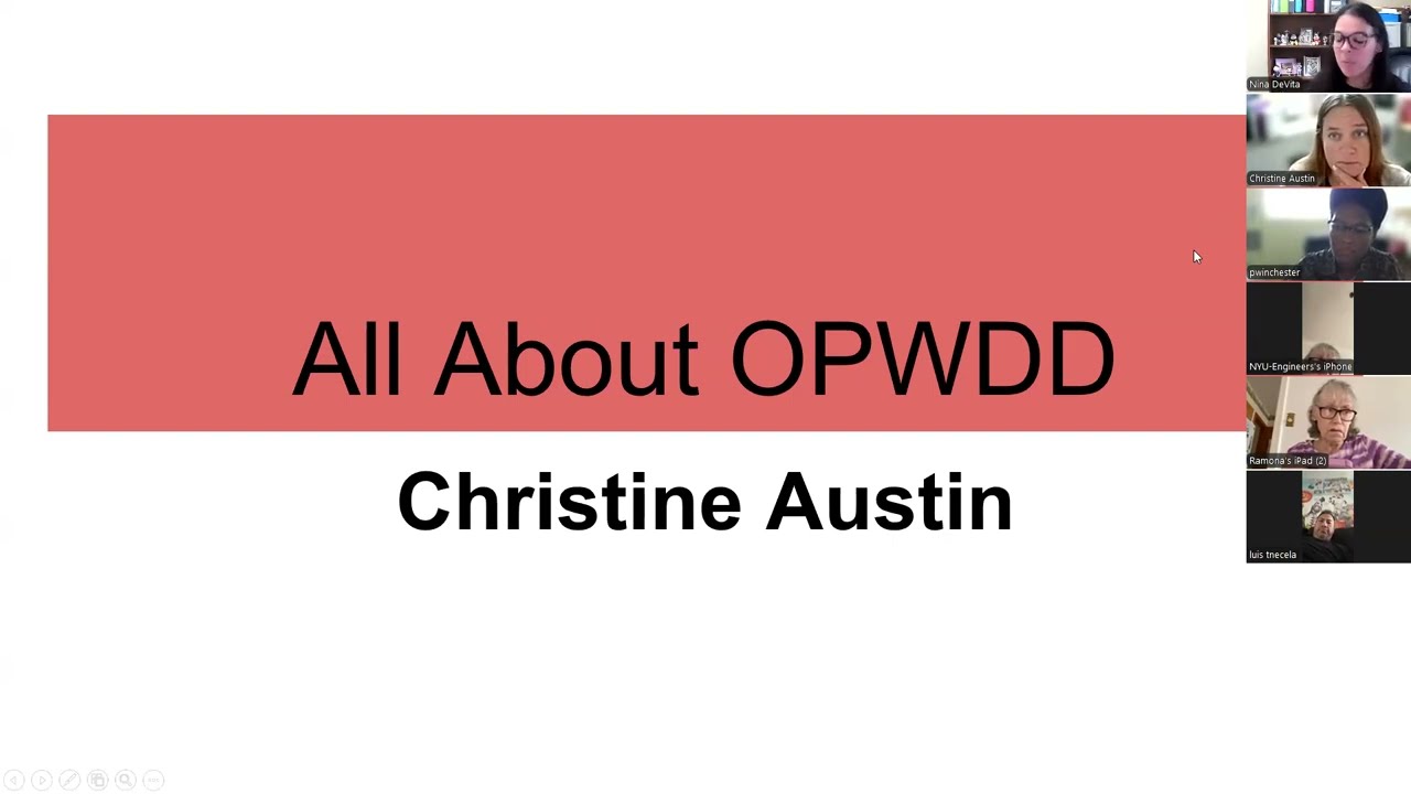 September 2025 Parent Training Opening Doors with OPWDD Your Path to Service & Supports