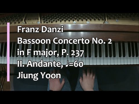 Thumbnail for Piano Part- Danzi, Bassoon Concerto No. 2 in F major, P. 237,  II. Andante (♩=60) by danzi