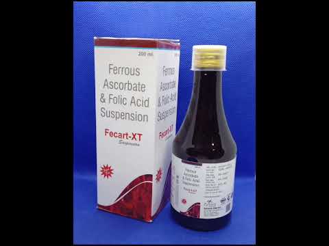 Fecart xt syrup (ferrous ascorbate 30 mg + folic acid 550 mc...