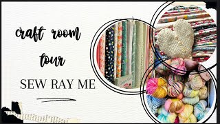 Sew Ray Me sewing craft room tour