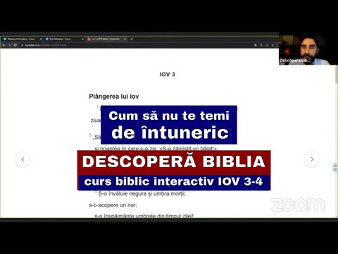 Descopera Biblia - curs biblic interactiv - IOV 3 - 4 - Cum să nu te temi de întuneric