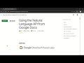 Using The Natural Language API From Google Docs Qwiklabs GSP126