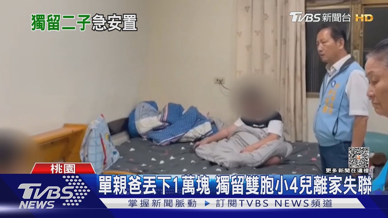 單親爸丟下1萬塊　獨留雙胞小4兒離家失聯