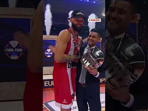 🏀 Evan Fournier élu MVP du Final Four de l'Euroleague #shorts #basketball