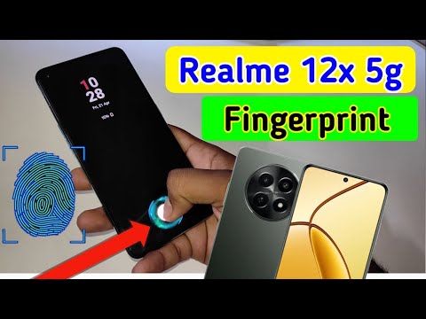 Realme 12x 5g display fingerprint setting/Realme 12x 5g fingerprint screen lock/fingerprint sensor