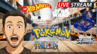 BOX BREAK BOOSTER - TANIEJ NA LIVE - KARTY POKEMON, ONE PIECE, DRAGON BALL !