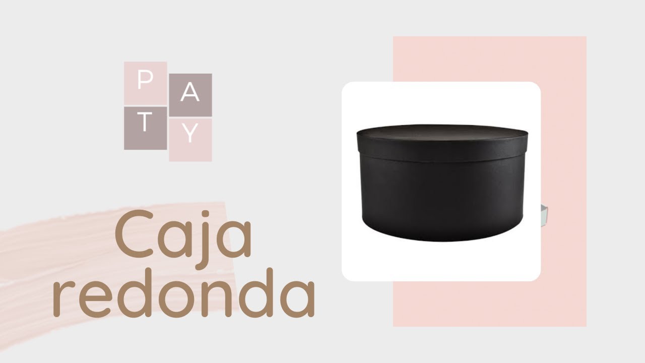Cartonaje creativo- caja redonda con tapa.