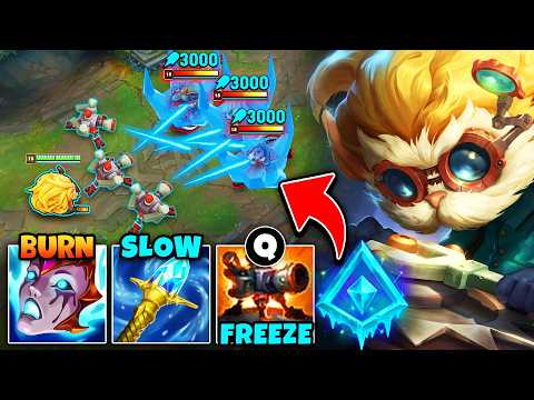 Heimerdinger but my turrets have a freeze ray attachment and nobody can move