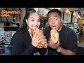Me And LATRYGUY Eat A CHEESESTEAK BURRITO PIZZA From Lucino S In Vegas Food Challenge